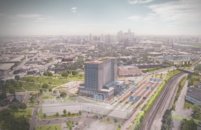 Rendering of Michigan Central Station